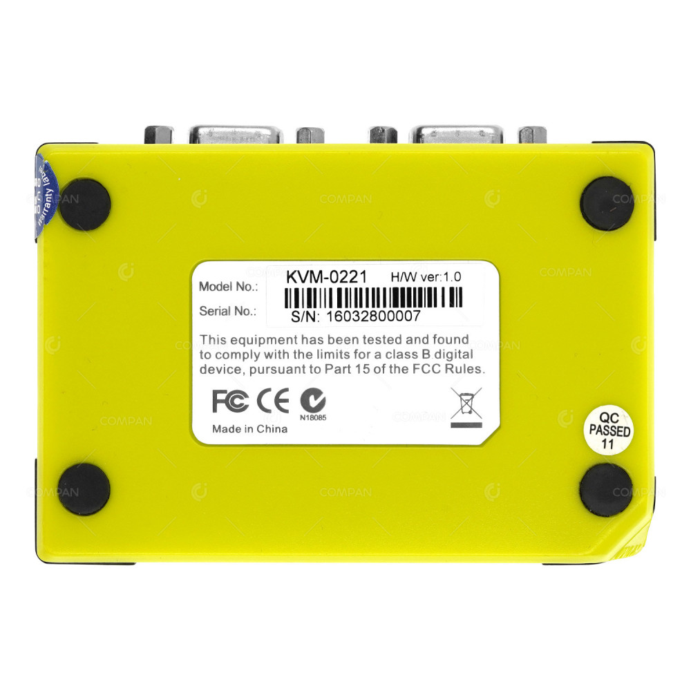 KVM-0221 LEVEL ONE 2 PORT USB KVM SWITCH WITH AUDIO AND CABLES